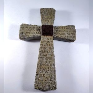 Lord's Prayer Cross Wall Hanging